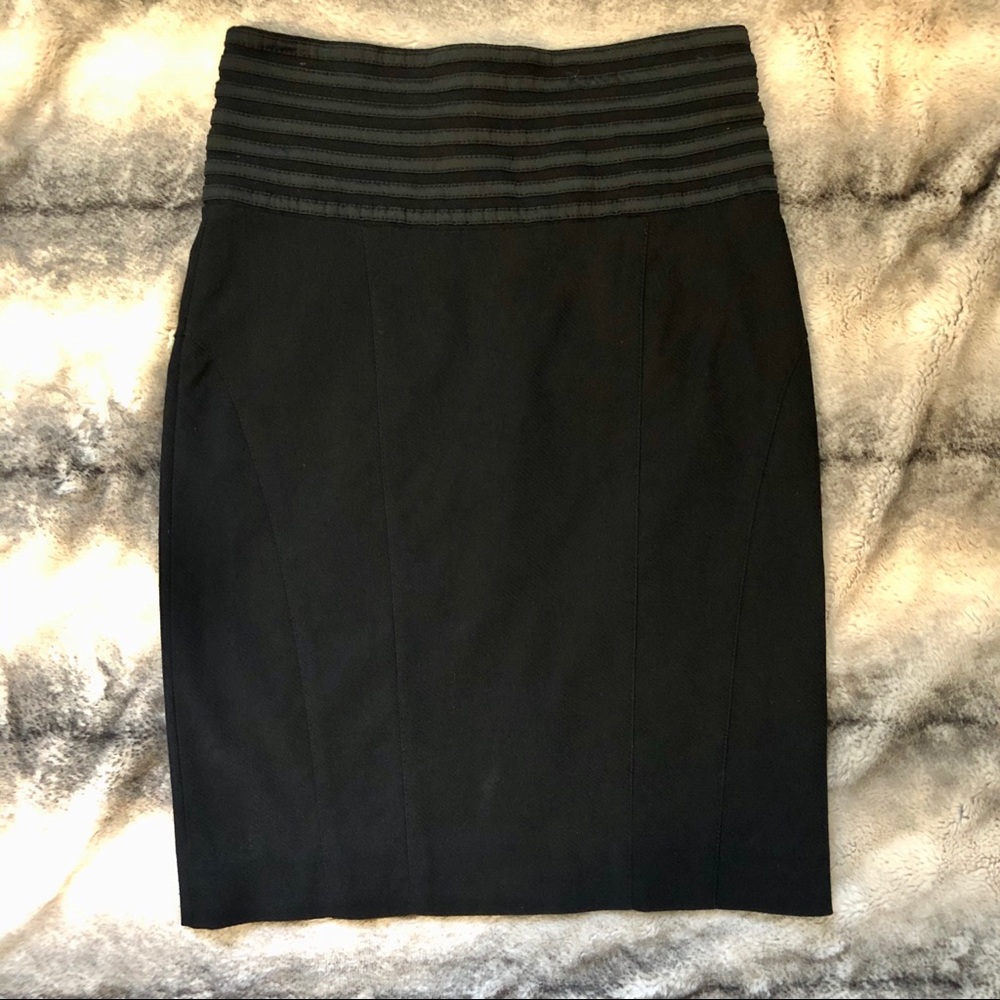 Bebe Black Pencil Skirt